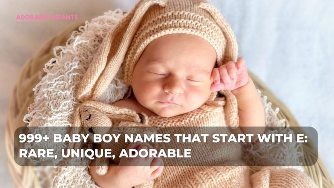 999+ Baby boy names that start with E: Rare, unique, adorable