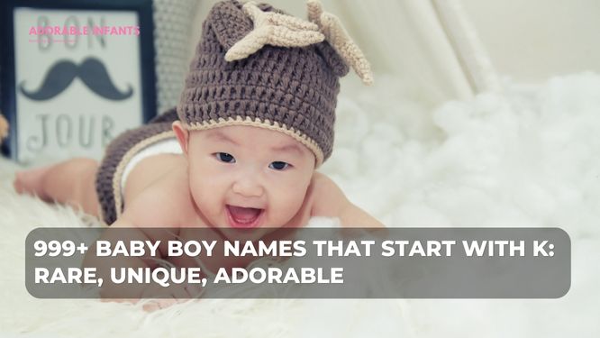 999+ Baby boy names that start with K: Rare, unique, adorable