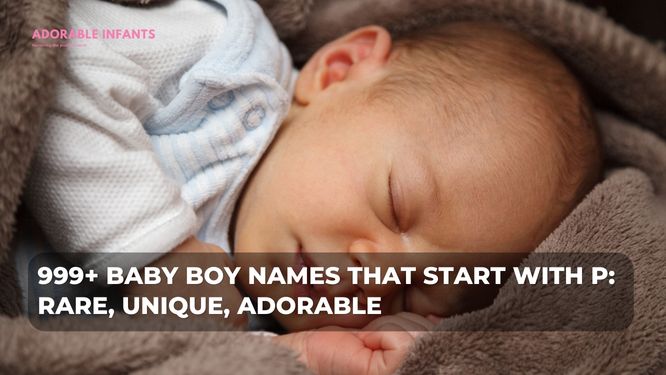 999+ Baby boy names that start with P: Rare, unique, adorable