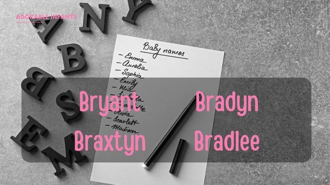 Trendy unisex names that start with B