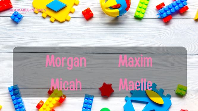 Unique unisex names that start with M