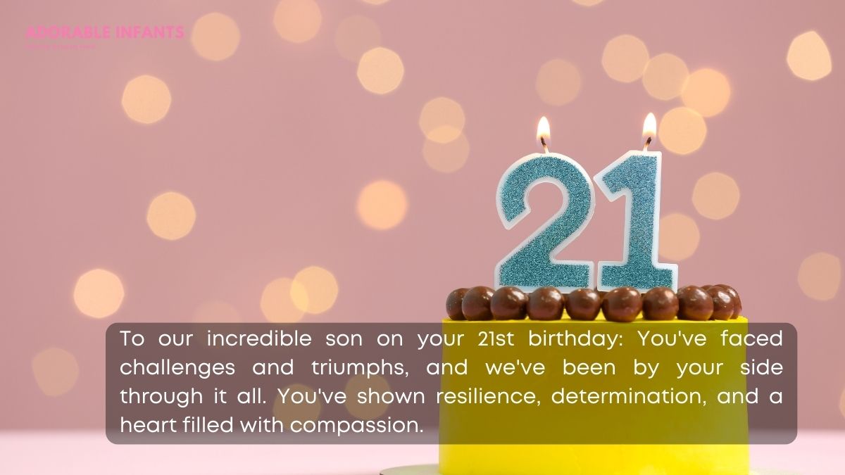Emotional 21st birthday wishes for son from parents