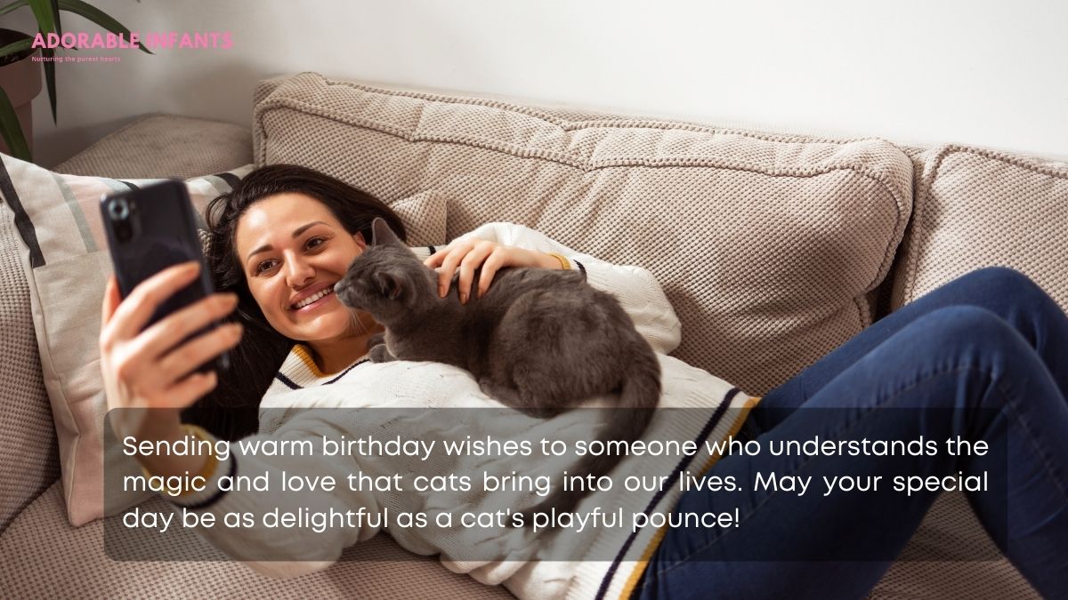 Expressing birthday joy to a cat lover extraordinaire