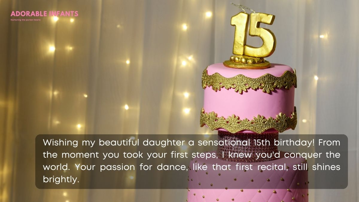 Happy 15th birthday to my daughter messages