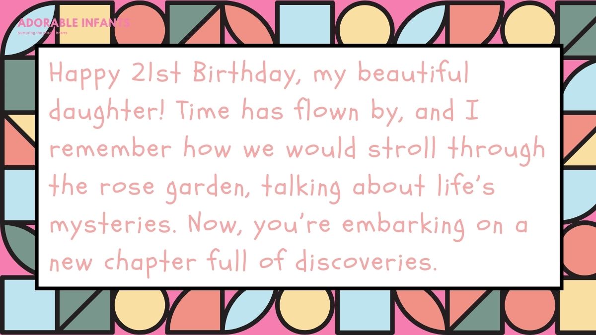 Happy 21st birthday daughter wishes to celebrate a wonderful milestone