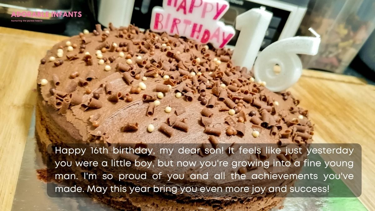 Heartwarming 16th birthday wishes for son from mom