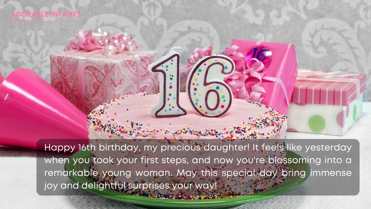 Heartwarming happy 16th birthday daughter wishes from mom