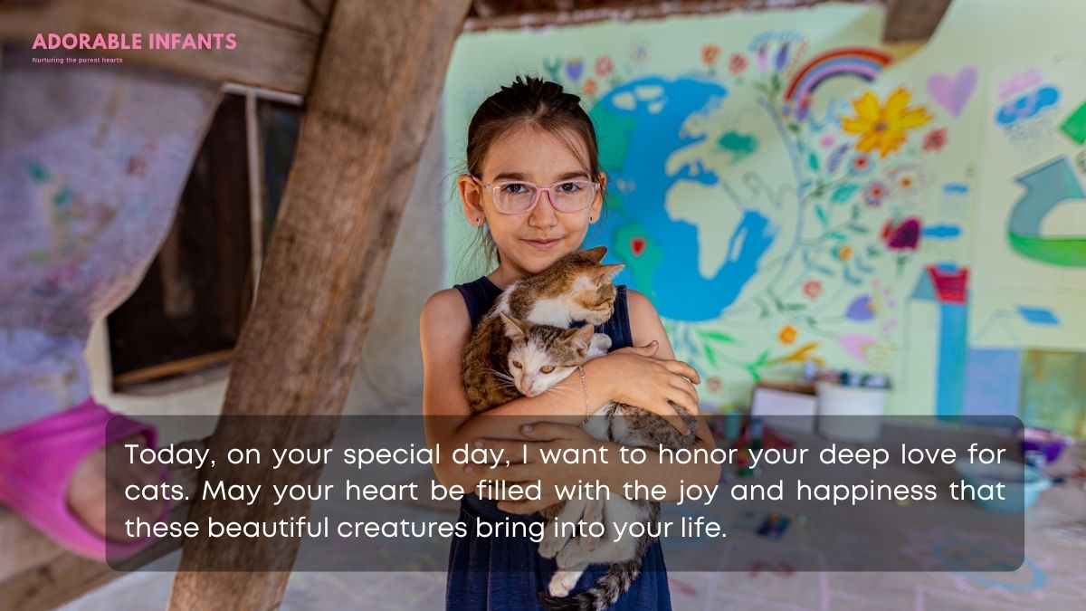 Honoring a cat lover's special day with sentimental wishes