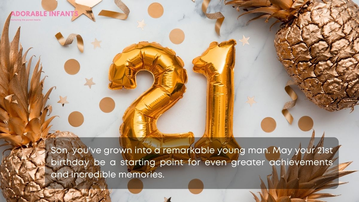 Joyous 21st birthday quotes for son
