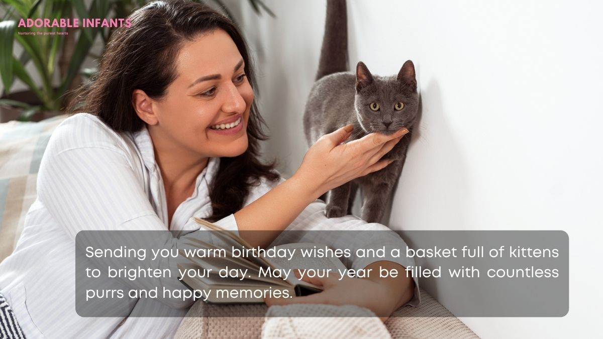 Meow-some birthday wishes for a fellow cat lover