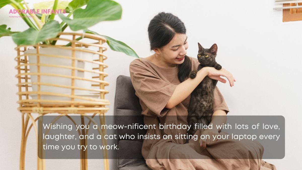 Purrfectly funny birthday messages for cat lover