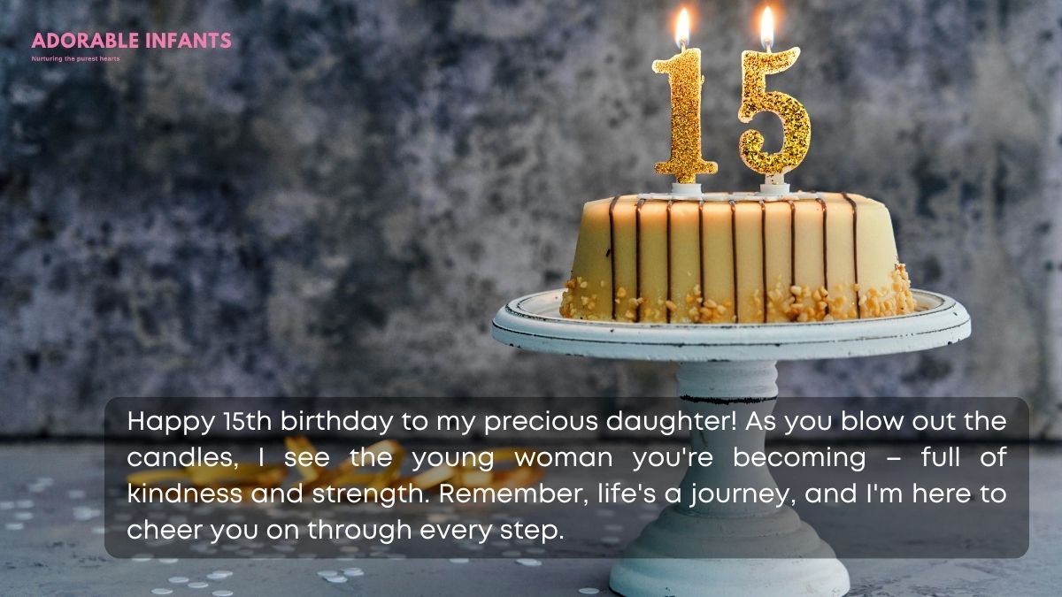 Short and meaningful happy 15th birthday daughter wishes