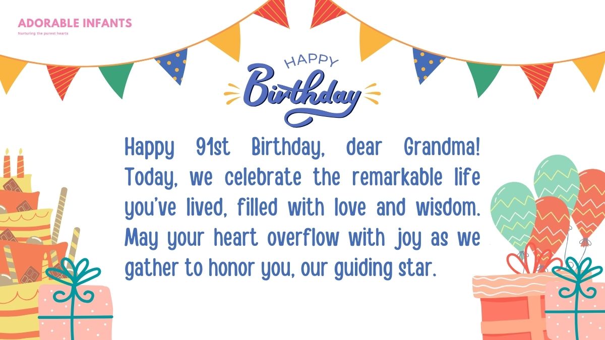 Happy 91st birthday grandma wishes to make the day special