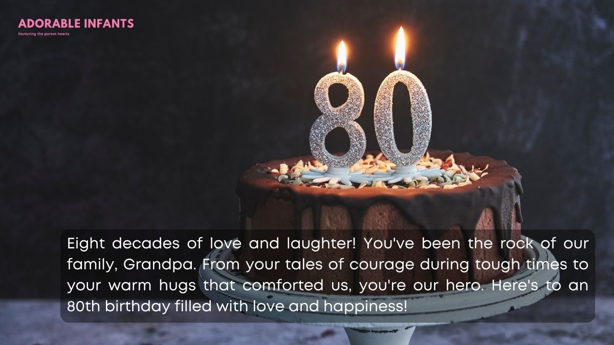 Short and meaningful happy 80th birthday grandpa wishes