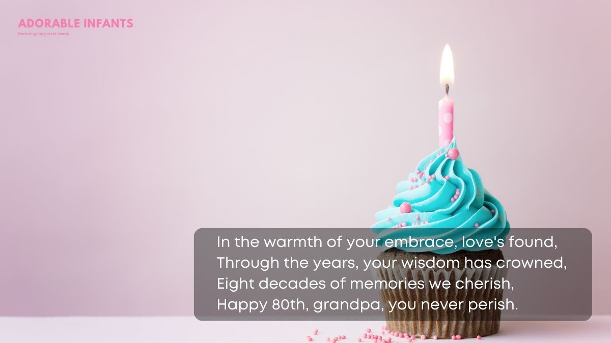 Sweet and beautiful happy 80th birthday grandpa poems