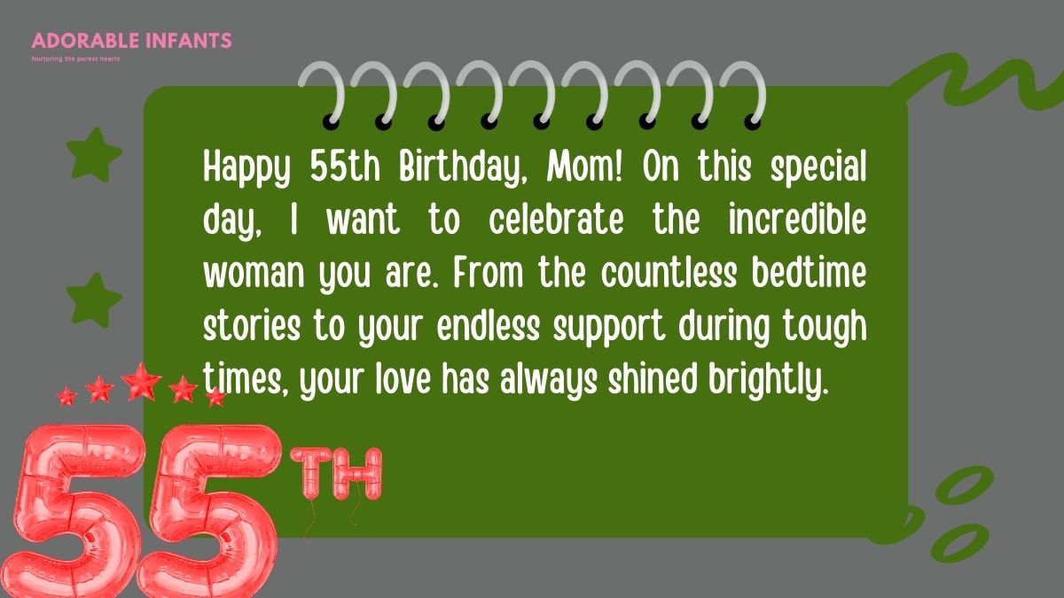 Happy 55th birthday mom wishes to make the day special