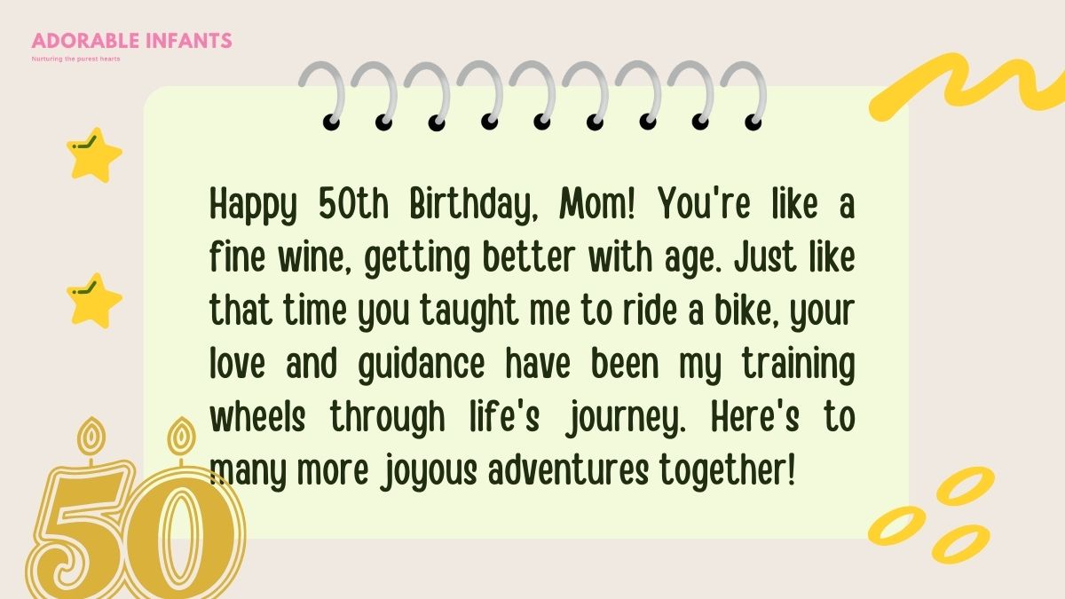 Joyous, happy 50th birthday mom quotes from daughter