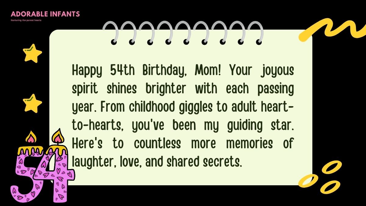 Joyous, happy 54th birthday mom quotes from daughter