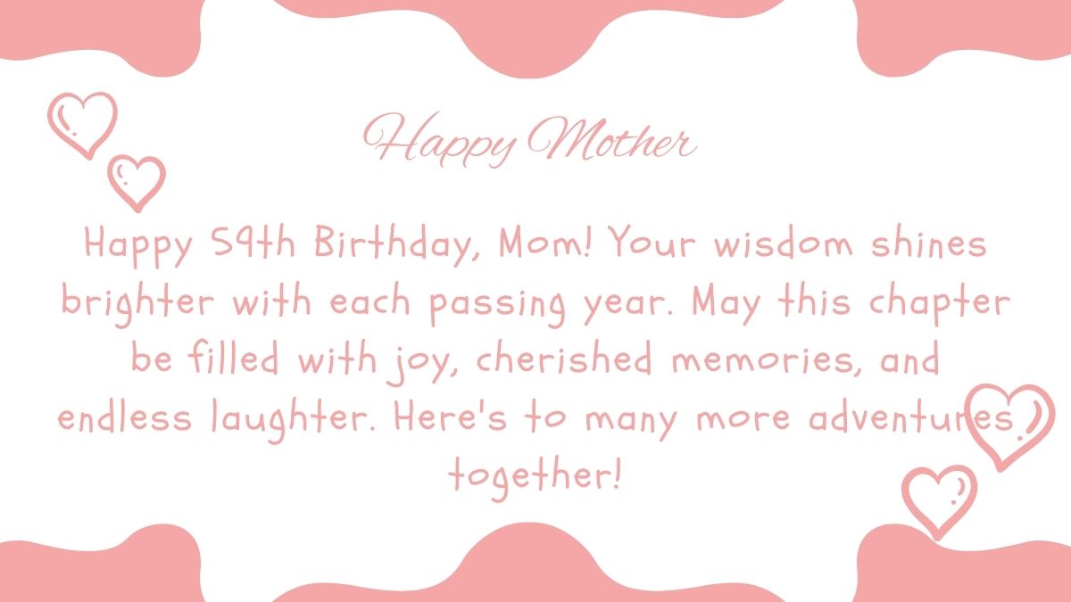 Short and meaningful happy 59th birthday mom wishes