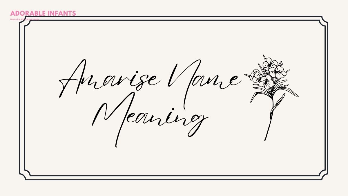 What does the name Amarisse mean? Amarise Name Meaning