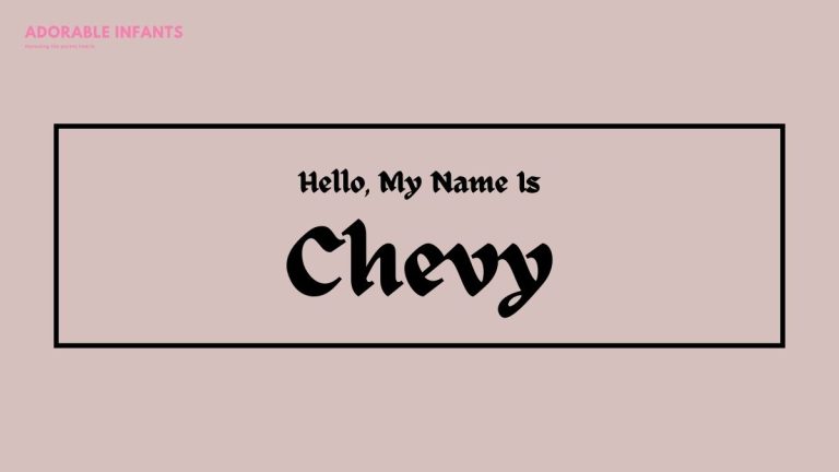 Chevy Name Meaning, Origin & 51+ Best Middle Name For Chevy